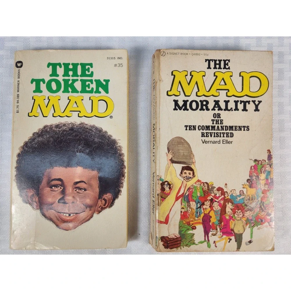 1970s MAD Magazine Paperback Lot of 2 Comics Vintage
